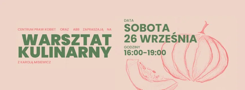 Grafika promocyjna wydarzenia Warsztaty kulinarne CPK Kraków × ABB: zdrowo i tanio