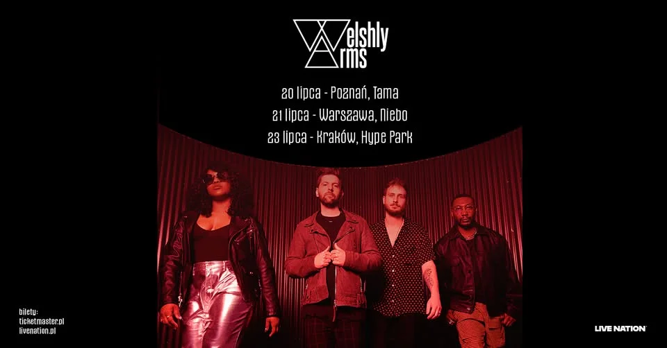 Grafika promocyjna wydarzenia WELSHLY ARMS – koncert w Krakowie