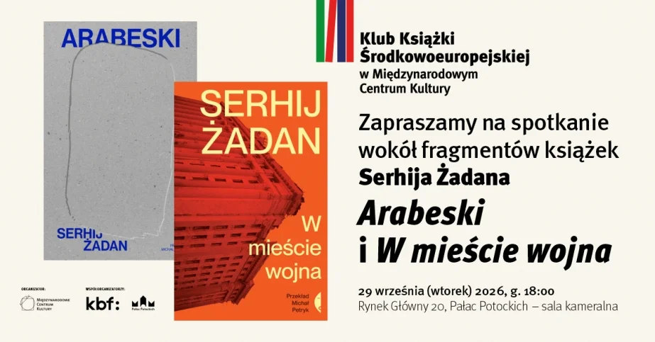 Grafika promocyjna wydarzenia Wrześniowe spotkanie Klubu Książki Środkowoeuropejskiej