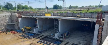 Gigantyczny segment pod torami. Obwodnica Oświęcimia nabiera kształtu