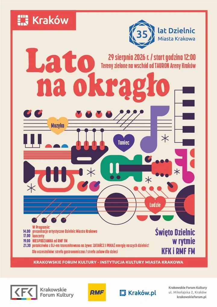 35 lat krakowskich dzielnic. Jubileusz odbędzie się przy TAURON Arenie