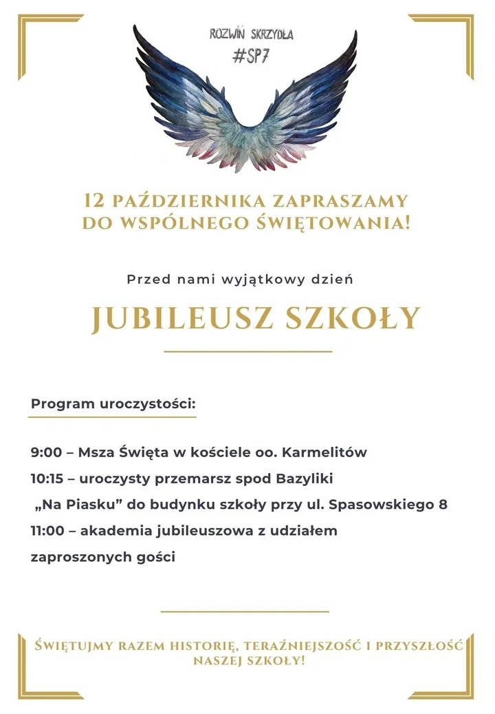 Siedem dekad budynku i sześćdziesiąt lat patrona. Jubileusz „Siódemki”