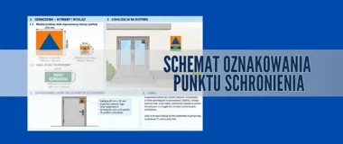 Punkty schronienia z nowymi znakami. PSP pokazuje schemat