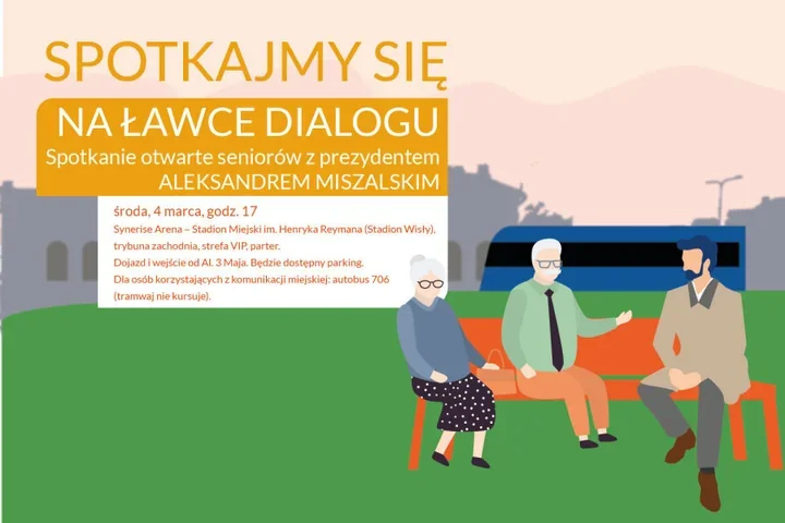 Prezydent spotyka seniorów na stadionie – rozmowy o ławkach, zieleni i aktywności