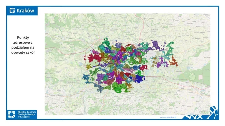 Mapa danych dla szkół w Krakowie. Decyzje mają być trafniejsze
