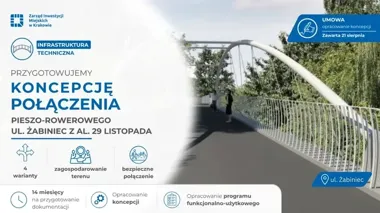 Cztery warianty połączenia Żabińca z al. 29 Listopada. Jest umowa