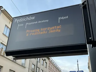 Elektroniczne tablice przystankowe będą niedostępne po porannym szczycie