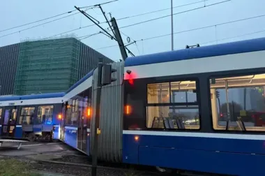 Wykolejenie tramwaju w Łagiewnikach. Kilka linii zmieniło trasy