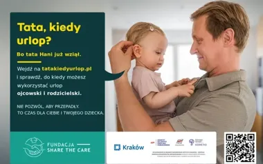 Ojcowie tracą urlopy, bo mylą przepisy. W Krakowie rusza kampania