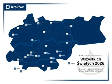 Specjalna mapa pokaże, jak dojechać na krakowskie cmentarze