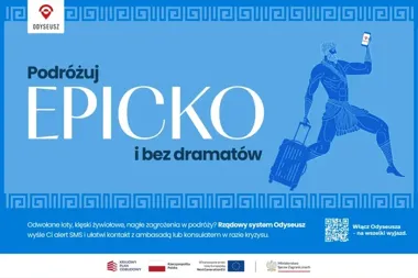 Odyseusz przed wyjazdem za granicę. Aplikacja wysyła alerty o bezpieczeństwie