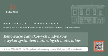 Glina i klimat przy starej kamienicy. W Krakowie pokażą nowe podejście do zabytków