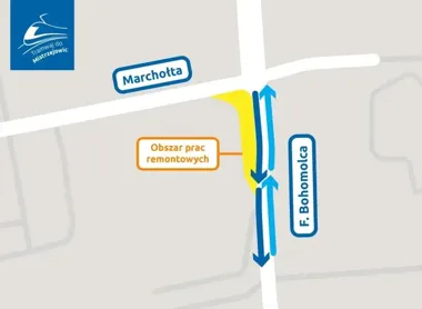 Na Bohomolca zwężenie i ruch w obu kierunkach. Zmiany od piątku