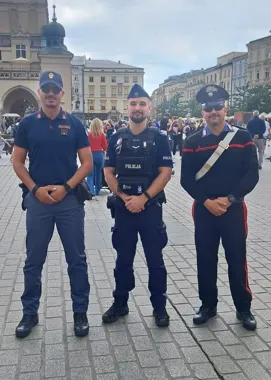 Włoscy policjanci patrolowali Kraków. Tak wyglądała wspólna służba