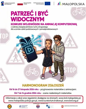 Uczniowie pokażą bezpieczeństwo na drodze. W konkursie liczą się animacje