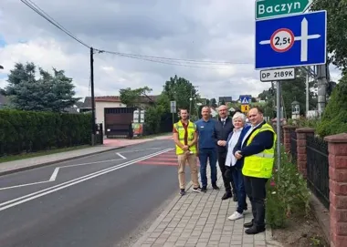 Droga w Mnikowie po remoncie. Dwa odcinki przeszły odbiór końcowy