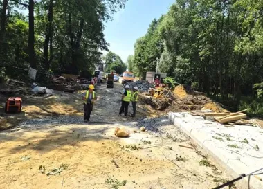 Remont drogi 2126K w Czatkowicach wchodzi w decydującą fazę po częściowym odbiorze