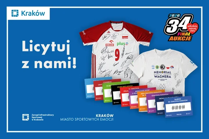 Wyjątkowe numery startowe i koszulki z autografami trafiają na aukcje WOŚP