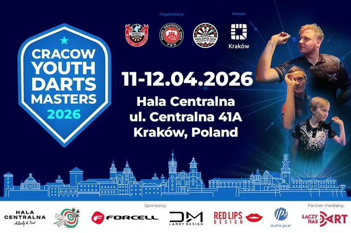 Kraków pierwszy raz przyciągnie młodzieżowy dart z europejskim rankingiem