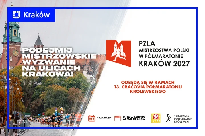 Kraków po raz pierwszy z mistrzostwami Polski w półmaratonie