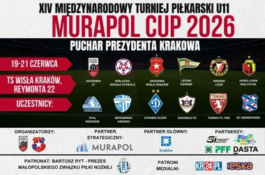 Młodzi piłkarze wracają pod Wawel. Na Reymonta zagrają zespoły z Europy