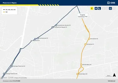 Autobusy ominą część Prądnika Czerwonego. Będą objazdy i wyłączenia