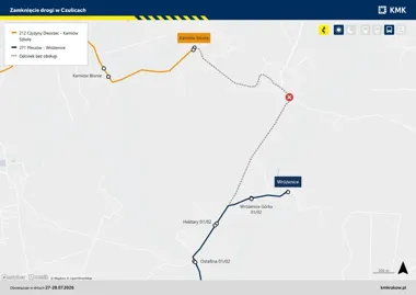 Remont drogi zmieni trasy dwóch linii KMK w rejonie Czulic