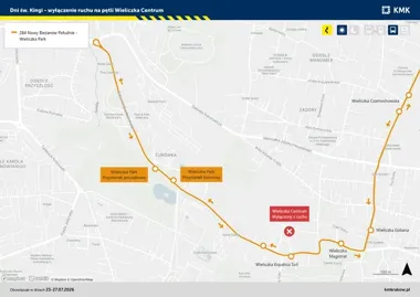 Autobus 284 zmieni trasę. Pętla w Wieliczce wyłączona z ruchu