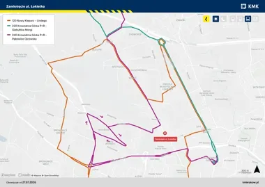 Zamknięcie Łokietka zmieni trasy autobusów. Dwie linie znikną