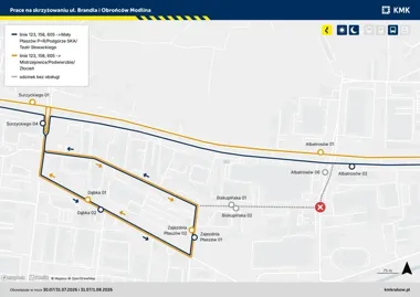 Nocne zmiany na kilku liniach KMK. Część przystanków wypadnie z trasy