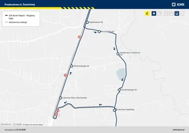 Autobusy podmiejski zmienią trasy. Przystanki przy Świetlistej zostaną przeniesione