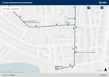 Nowy przystanek dla linii 127. Jedna z nazw zmieni się